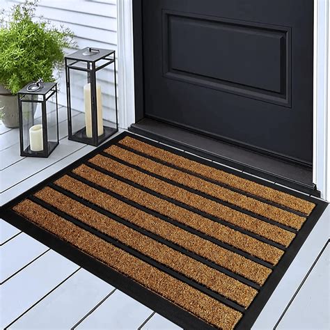 Amazon.com: ubdyo Large Door Mat - Dirt Trapping Welcome Mats Outdoor - Non-Slip Door Mats ...