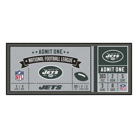 NFL - New York Jets Ticket Runner 30"x72" | Game tickets, Nfl tickets, New york jets