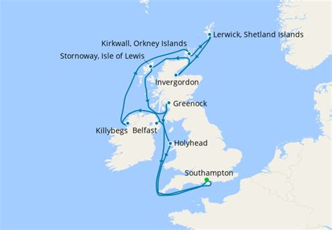 British Isles from Southampton, P&O Cruises, 19th July 2022 – Planet Cruise