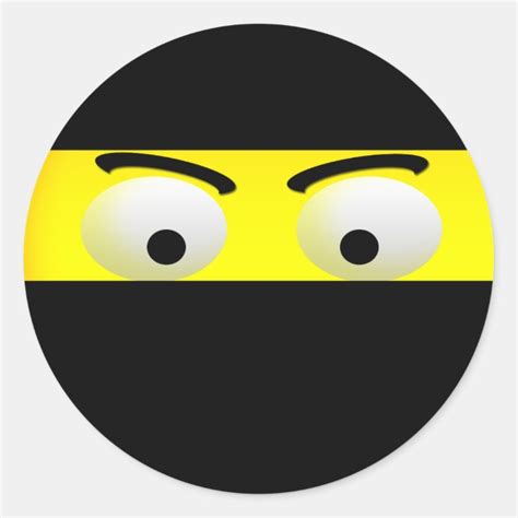 Fun Ninja Emoji Stickers | Zazzle