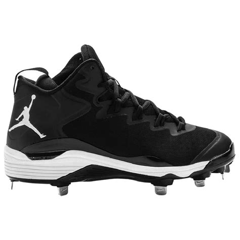 NIKE JORDAN SUPER FLY 3 BLK/WH MENS METAL BASEBALL CLEATS US 9 M, EU 42 ...