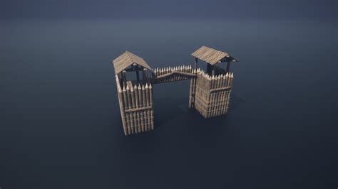 Wooden Fortress Palisade Gates and Doors in Props - UE Marketplace