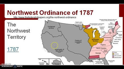 Northwest Ordinance of 1787 Notes - YouTube