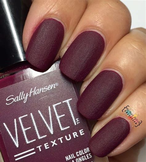 Sally Hansen Texture Velvets; Lush, Lavish & Regal | Lipstick nails, Nails, How to do nails