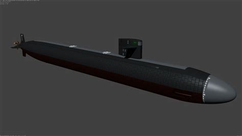 Free Los Angeles class Submarine free 3D model | CGTrader