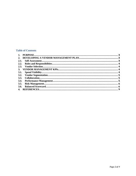 Vendor Management Plan: Roles, Responsibilities, and KPIs