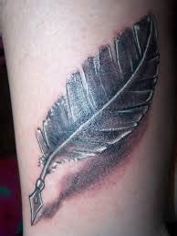 Feather pen tattoos - TattooMagz Handpicked World's Greatest Tattoos ...