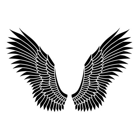 vector silhouette angel wings logo 24634031 Vector Art at Vecteezy