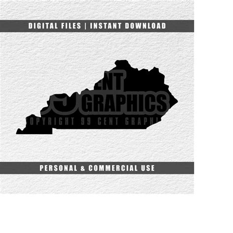 Kentucky Svg, United States Svg, State Silhouette Svg, Cricu - Inspire ...