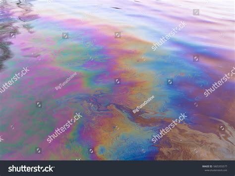 Oil Petrol Water Pollution Ecological Disaster Stock Photo (Edit Now ...