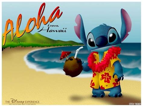 Aloha from Hawaii- Stitch | Stitch disney, Cute disney wallpaper, Lilo ...