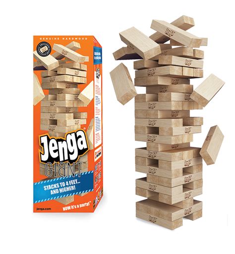 Large Jenga® GIANT™ GenuineHardwood Game | Art's Ideas