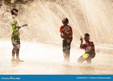 Water Splashing in Songkran Festival Editorial Stock Image - Image of ...