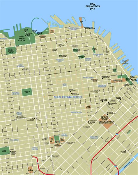 San Francisco Map - Toursmaps.com