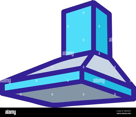 built-in pyramidal overall hood icon vector outline illustration Stock Vector Image & Art - Alamy