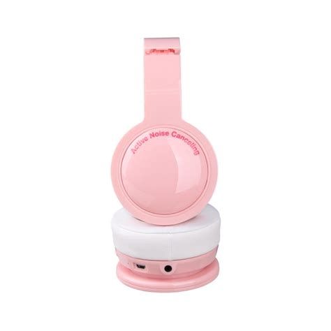 Kids Safe Active Noise Canceling Headphones With Mic - Pink | Sparrow Kids