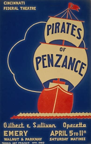 Vintage Pirates Of Penzance Poster Free Stock Photo - Public Domain Pictures