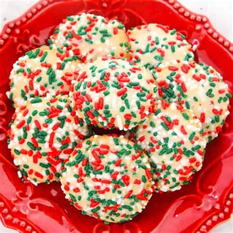 Christmas Sugar Cookies with Sprinkles