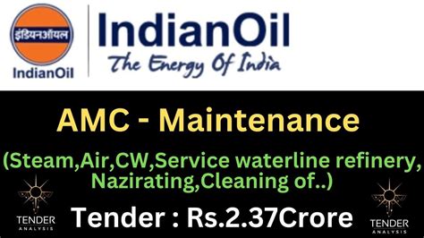 Tender for maintenance by Indian Oil Corporation II IOCL Annual rate ...