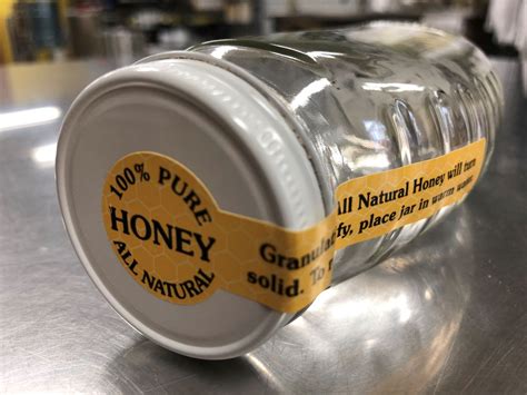 Tamper Evident Labels for Glass Honey Bottles, 50 ct. - Dogwood Ridge Bees