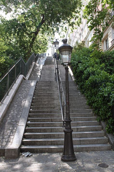 Stairs To Sacre Coeur Photograph by Riad Belhimer