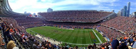 Soldier Field Panoramic View - Chicago Bears vs Green Bay Packers Game ...