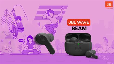 JBL Wave Beam Earbuds with 8mm Drivers, Smart Ambient, VoiceAware Features