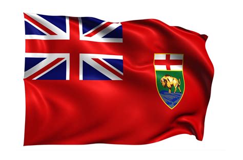 Manitoba Waving flag Realistic Transparent Background 15309510 PNG