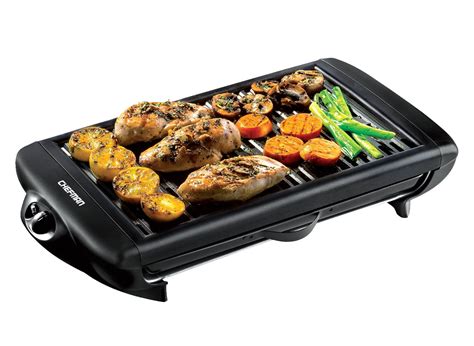 Chefman Electric Smokeless Indoor Grill with Non-Stick Cooking Surface and Adjustable ...