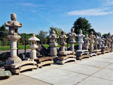 Japanese Stone Garden Lanterns For Sale, Authentic Garden Decorations