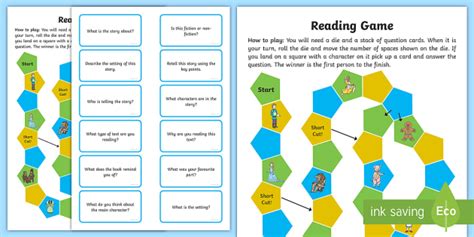 Reading Comprehension Board Game (teacher made)