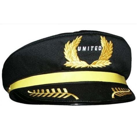 Daron Worldwide United Airlines Pilot Hat, Black, Child Size - Walmart.com