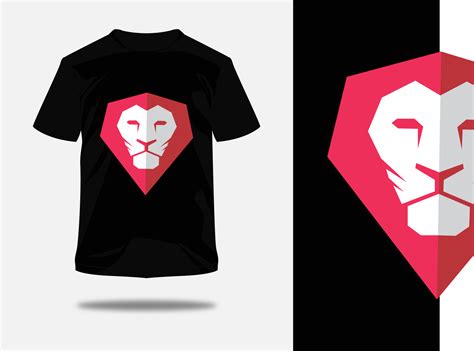 LION FACE LOGO WITH T SHIRT DESIGN by Md.Rakib Hossain on Dribbble