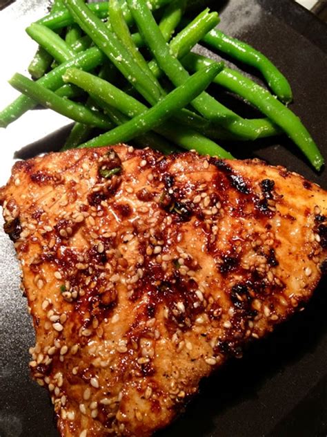 Asian Sesame Grilled Tuna Steak recipe | Chefthisup