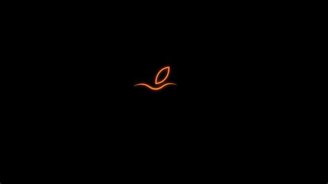 Glowing Apple Logo 4k - Computer Wallpaper