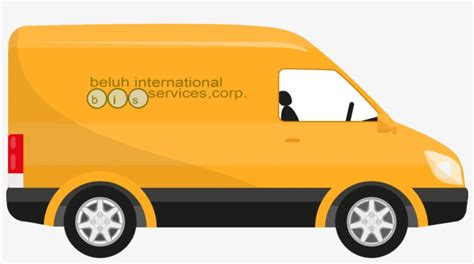 International Courier - Cartoon Delivery Van Vector Transparent PNG - 1000x780 - Free Download ...