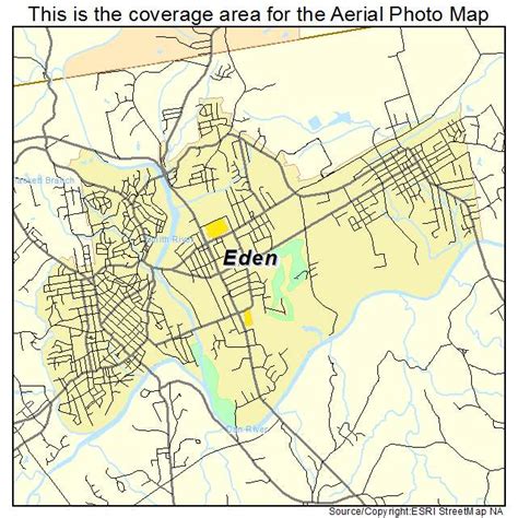 Aerial Photography Map of Eden, NC North Carolina