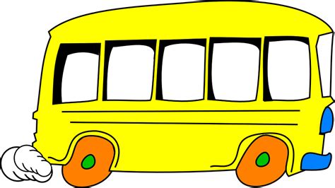 Bus Yellow Cartoon · Free vector graphic on Pixabay