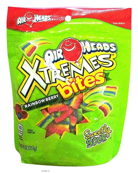 (Price/Case)Airheads Rainbow Berry Xtremes Bites 9 Ounces Per Pack - 12 Per Case - Walmart.com