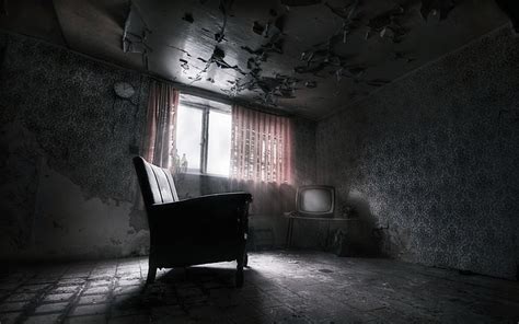 HD wallpaper: abandoned house, horror, dark, furniture, Fantasy ...