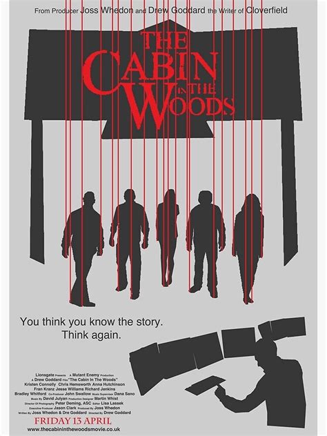 "The Cabin In The Woods" Poster by rhomasgibso | Redbubble