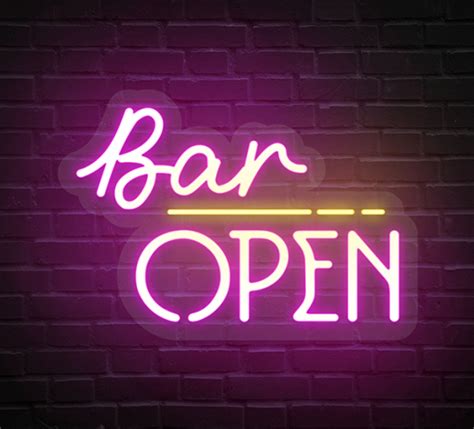 Bar Open Neon Sign Online | Bar Open Neon Sign - Bannerbuzz.ca