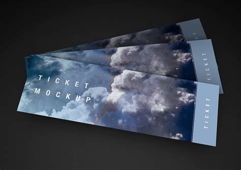 Free Ticket Mockup