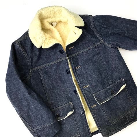 70's Carhartt Western Sherpa Lined Denim Jacket