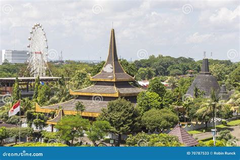 View Over Taman Mini Park, Jakarta Editorial Stock Photo - Image of conservation, captivity ...