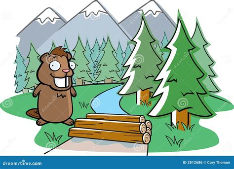 Beaver Dam stock vector. Illustration of hiking, cartoon - 2812686