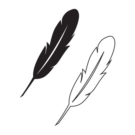 Feather Pen Icon Simple Silhouette, Feather Pen, Feather Icon, Pen Icon ...