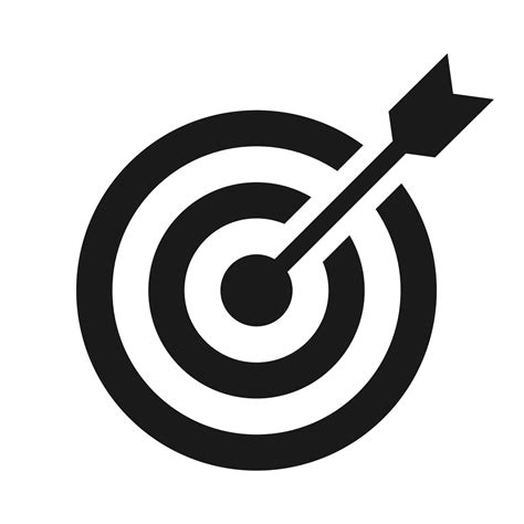 Bullseye icon. Target with arrow vector illustration 4581267 Vector Art ...