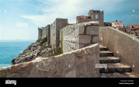 Dubrovnik Old Town City Walls Stock Photo - Alamy