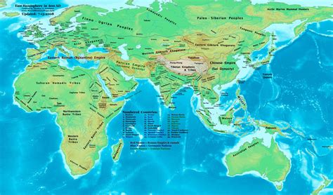 THEN AND NOW: WORLD MAPS -FROM 1300 B.C. TO 1500 A.D